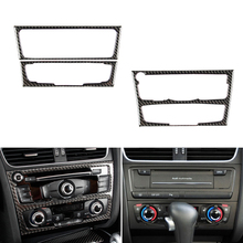 Car Styling Real Carbon Fiber Center Control CD Panel Cover Trim For Audi Q5 A4 B8 A5 2010 2011 2012 2013 2014 2015 2024 - buy cheap