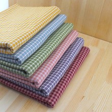 50*140cm Soft Plaid Japanese Yarn Dyed Cotton Quilting Fabric DIY Handmade Purse patchwork  Tissue  Upholstery Sewing Fabric. 2024 - buy cheap