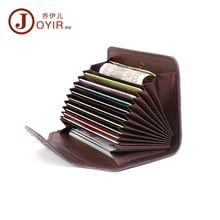Genuine Leather Business Short Purse  Card Holder Purse Bank Credit Card ID Holders Women Travel Cards Wallet cardholder Wallet 2024 - buy cheap