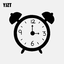 YJZT 13.5CM*12.7CM Vinyl Decal Car Sticker Watch Time Alarm Clock Black/Silver C3-1116 2024 - buy cheap