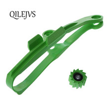 Green Chain Slider Guide Swingarm Roller For KAWASAKI KXF250 KXF450 KX250F KX450F KXF 250 450 Motorcycle 2009-2016 2024 - buy cheap