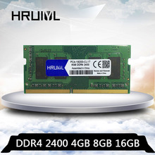 HRUIYL DDR4 8 ГБ 16 ГБ 4 ГБ 2400 МГц ОЗУ для лэптоп ноутбук Память ОЗУ DDR 4 2400 МГц 16G 8G 4G PC4 19200 SoDIMM 2024 - купить недорого