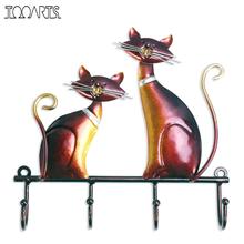 Tooarts Iron Cat Wall Hanger Hook Decor for Coats Bags key holder Wall decor coat hanger Decorative home decoration accessories 2024 - buy cheap