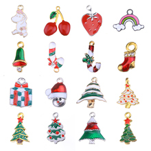 10PCS Christmas Charms DIY Earring Bracelet Pendant Necklace Alloy Charm For Jewelry Making Findings Handmade Crafts Accessories 2024 - buy cheap