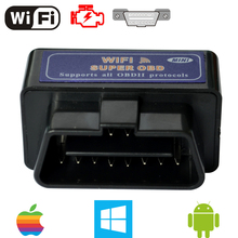 2015 New Arrival Super Mini Wifi ELM327 OBDII Car Auto Diagnostic Scan Tool For iOS/Android iPhone iPad ELM327 1.5 Wifi 2024 - купить недорого