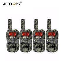 Camouflage Mini Walkie Talkie 4 pcs Kids Radio Retevis RT33 8CH 0.5W PMR446 VOX LCD Display USB Charging Two-way Amateur Radio 2024 - buy cheap