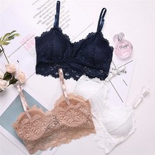 Adjustable New Women Lace Mesh Solid Soft Black White Nude Bra Perspective  Bralette Trim Underwear Lingerie 2024 - buy cheap