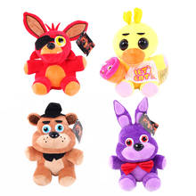 4pcs/lot 25cm Five Nights At Freddy's 4 FNAF Bonnie Freddy Bear Chica Foxy Plush Toys Doll Soft Stuffed Animals Toys With Tag 2024 - buy cheap