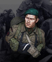 1/10 busto resina figura modelo kit britânico commando desmontado sem pintura s15 2024 - compre barato