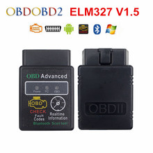 Best EM327 Bluetooth V1.5 OBD2 Diagnostic Scanner ELM 327 For Android Windows Symbian 12 Kinds Of Languages Free Shipping 2024 - buy cheap