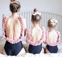 Roupa de banho mãe e filha, biquíni para a família, combinação mãe e filha, traje de banho 2024 - compre barato