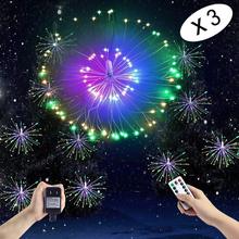 VNL LED Copper Wire Explosion String Light With Remote Control Fairy Twinkle Lights Hanging Light For Bedroom Wedding Garden 2024 - buy cheap