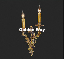 Classical Golden Brass Wall Lamp European Bronze Indoor Wall Sconce LightsCopper Wall light Decoration Lamp AC 100% Guaranteed 2024 - buy cheap