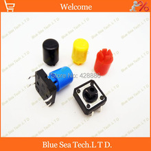 200Pcs Tactile Push Button Switch Cap,switch button Cap Seven Color for 12*12*7.3mm switch,Parcel is not include the swit 2024 - buy cheap