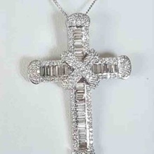 925 prata esterlina cruz pingente colar aaaaa cz pedra amantes longo cruz pingente para mulheres festa de casamento jóias 2024 - compre barato