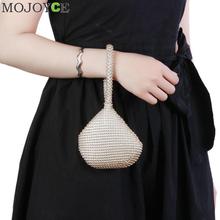 Golden Metal Clutch Bags for Women Ladies Small Fashion Day Clutches Pearl Beaded Purse for Dinner Party Metallic Handbags 2024 - buy cheap