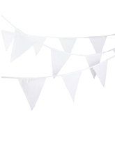 8M long 20 flags White Silk Pennant bunting flags Bunting Wedding bunting Party Decoration banner birthday Romantic party flags 2024 - buy cheap