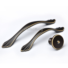 High Quality 2PCS European Solid Brass Kitchen Cabinet Door Handles Cupboard Wardrobe Drawer TV Cabinet Pulls Handles and Knobs 2024 - buy cheap