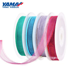 YAMA-Cinta de Organza con flecos, 16mm, 25mm, 38mm, 200 yardas por rollo para embalaje de prendas de vestir, accesorios para el cabello, adornos DIY 2024 - compra barato