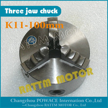 Manual chuck Three jaw self-centering chuck K11-100mm 3 jaw chuck Machine tool Lathe chuck 2024 - buy cheap