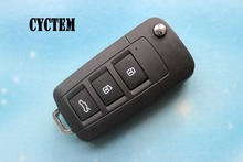 CYCTEM Clearance!! Car Flip Key Shell Fob Casing 3 Buttons Folding Remote Key Case Blank Cover Fit For Toyota 09 Camry 2024 - buy cheap