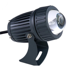 O envio gratuito de 10w um feixe de luz led spotlight lâmpada luz remoto ultra estreito telhado parede à prova dwaterproof água ao ar livre lâmpada 2024 - compre barato