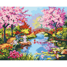 Spring Season By Numbers picture modular DIY Digital Oil Painting On Canvas Home cuadros Decor Wall Art Abstract  DY016 2024 - buy cheap