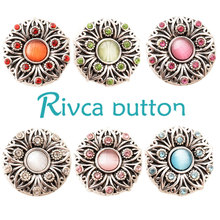 D02349 Newest Rhinestone snap  Bracelet For Women 18mm Rivca Snap  Jewelry 2024 - buy cheap
