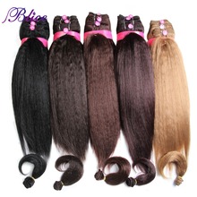 Blice синтетические волосы для наращивания, 14 "16" 18 ", плетеные волосы Kanekalon, однотонные пучки волос для женщин, прямые 5 дюймов 2024 - купить недорого