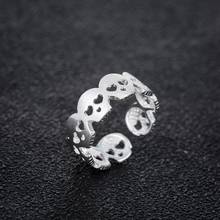Винтажное обручальное кольцо Shuangshuo с черепом, женские регулируемые обручальные кольца со скелетом для женщин, модные ювелирные украшения, кольцо с черепом, кольцо 2024 - купить недорого