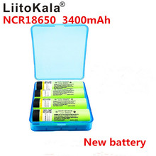 Liitokala bateria recarregável de 100% original, 4 peças, 3.7 v ncr18650 34b, bateria de íons de lítio, 18650 bateria 3400 mah 2024 - compre barato