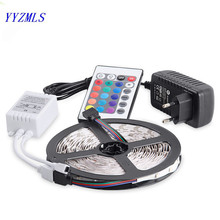 LED Strip Light SMD 5050 RGB Strip Ribbon Diode Tape RGB 5050 DC 12V 5M 10M Flexible Strip Full Set DIY Controller and Adapter 2024 - buy cheap