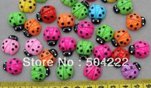 Set of 100pcs lovely Polka Dot Ladybug Cab Cabochons 18mm Cell phone decor, hair accessory supply, embellishment -SZ0058 2024 - buy cheap