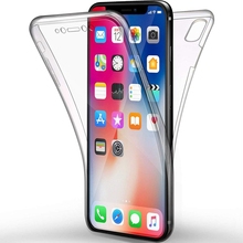 Capa transparente 360 graus para iphone, proteção completa para modelos xs max, x, 10, xr, 6, 7, 8 plus, 6s 2024 - compre barato