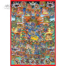 Michelangelo Wooden Jigsaw Puzzle Tibetan Buddhist Mahakala Thangka Painting Toy Decorative DIY Gift Art Collectibles Home Decor 2024 - buy cheap