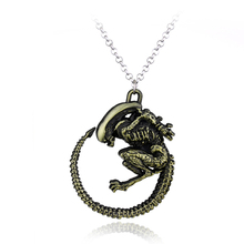 2022 Hot Warrior Alien Metal Goth Has Giger Cool Pendant Alloy Necklace Gift For Fans Movie Jewelry Christmas Gift 2024 - buy cheap