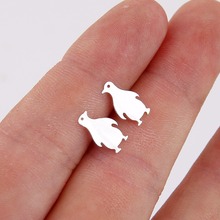 Jisensp New Cartoon Penguin Animal Stud Earrings for Women Jewelry Gift Simple Men Accessories Statement Earrings oorbellen 2024 - buy cheap