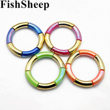 Эффектный эластичный браслет из акриловых изогнутых бусин для женщин, разноцветные браслеты-манжеты в стиле бохо с бусинами, женские аксессуары 2024 - купить недорого