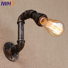 IWHD Loft Industrial Vintage Wall Lamp Antique Edison Wall Sconce Bulb E27 Water Pipe Wall Light Fixtures Home Lighting 2024 - buy cheap