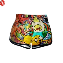 Pantalones cortos con estampado 3D de Adventure Time para mujer, informales, a la moda, gran oferta, talla XS a 2XL, 2019 2024 - compra barato