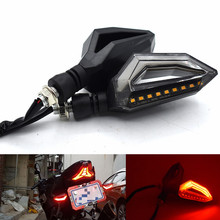 Universal motorcycle turn signal light flowing water LED flash for Kawasaki ZZR600 ZX6R ZX636R ZX6RR ZX9R ZX10R Z1000 ZX12R VERS 2024 - buy cheap