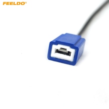 FEELDO-Soporte de cableado para faro conector portalámparas, Bombilla hembra de cerámica resistente al calor, H1 H3, # CA5463, 1 unidad 2024 - compra barato