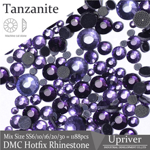 Upriver-bolsa pequeña de SS6-SS30 gruesa, diamantes de imitación sueltos de tanzanita, DMC, Hotfix 2024 - compra barato