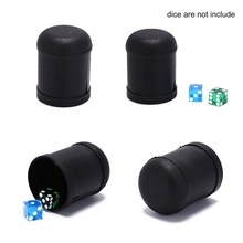 Gmarty 1Pc 7.5cm X 10cm Dice Cup Plastic Material Black Game Toy Plastic Dice Cup Shaking Cup 2024 - buy cheap