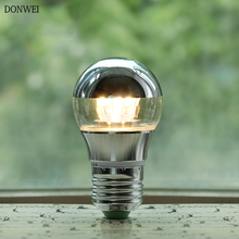 Светодиодная лампа DONWEI E27 E14 5 Вт 7 Вт, энергосберегающая, полусеребристая, безтеневая светодиодсветильник ПА 220 В 110 В, Холодный/теплый белый свет 2024 - купить недорого