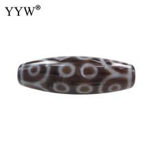 Natural Two Tone Eighteen-Eyed Loose 18 eyes Beads Oval Tibetan Dzi Beads For Jewelry Making Men Women Gift 2024 - buy cheap