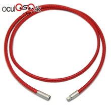 1 1.5 2 3mm Necklace Cord Leather Cord Wax Rope Chain Necklace 316L Stainless Steel Tube Clasp DIY Jewelry Accessories 2019 2024 - buy cheap