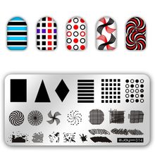 1pc Nail Art Printing Plate Image Stamping Plates DIY Manicure Template Tool Stencils For Nails Stamping Nail Art Tools ZJOY-014 2024 - buy cheap