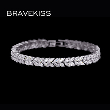 BRAVEKISS luxury marquise CZ stone tennis bracelets & bangles for women charm chain bracelet bijoux femme jewelry BUB0035 2024 - buy cheap