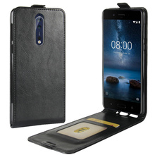 Роскошный кожаный чехол WIERSS в стиле ретро для Nokia 8 Nokia8 TA-1012 5,3 дюйма, кожаные флип-чехлы-бумажники, кожаные чехлы 2024 - купить недорого